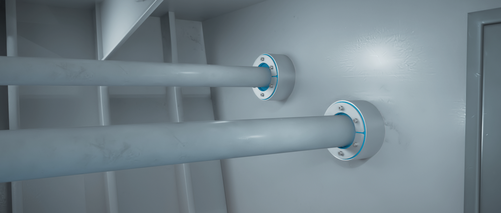 采用非焊接管道密封系统加速机舱的建造