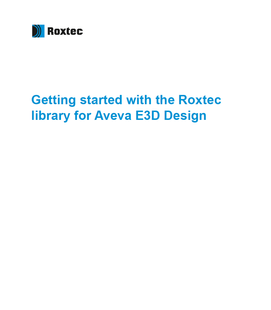 Aveva E3D Design 的 Roxtec 库入门