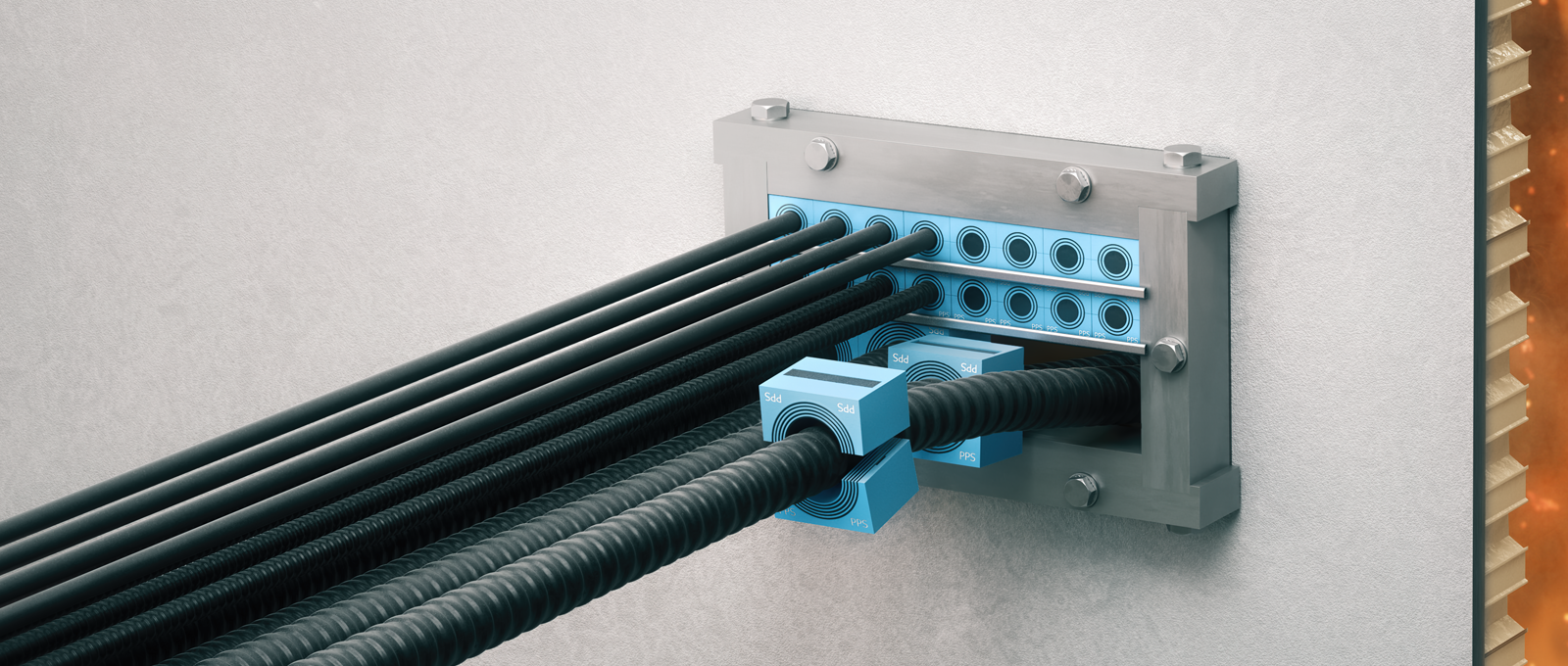 全新的 Roxtec 密封系统满足了轨道车辆的所有需求