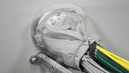 新型电缆、电缆束和母线防火技术