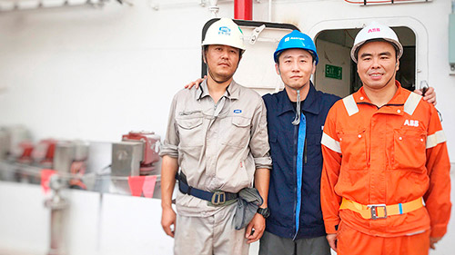 中国沪东中华的液化天然气运输船