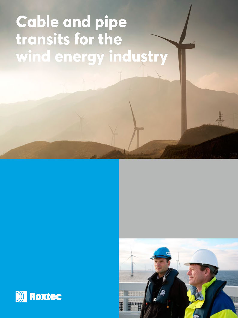 适用于风能产业的电缆和管道穿隔系统