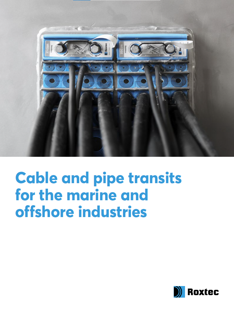 Roxtec 适用于海事领域的电缆和管道穿隔密封系统