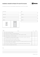 安装检查清单 - Roxtec CF 8 和 CF 32