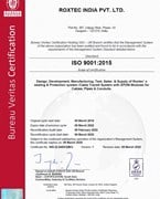 ISO 9001 证书 Roxtec India PVT LTD