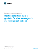 Roxtec 选型指南 - 用于电磁屏蔽应用的密封垫